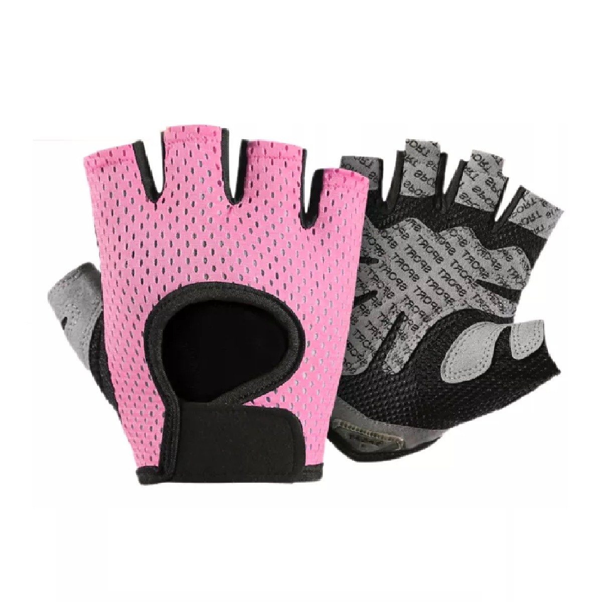 Guantes Gym Fitness Guantes Para Pesas Rosa M