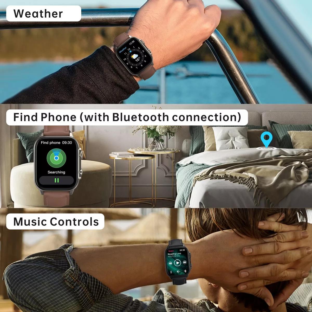 Smartwatch G-Tide S5 Pro Color Café para Hombre