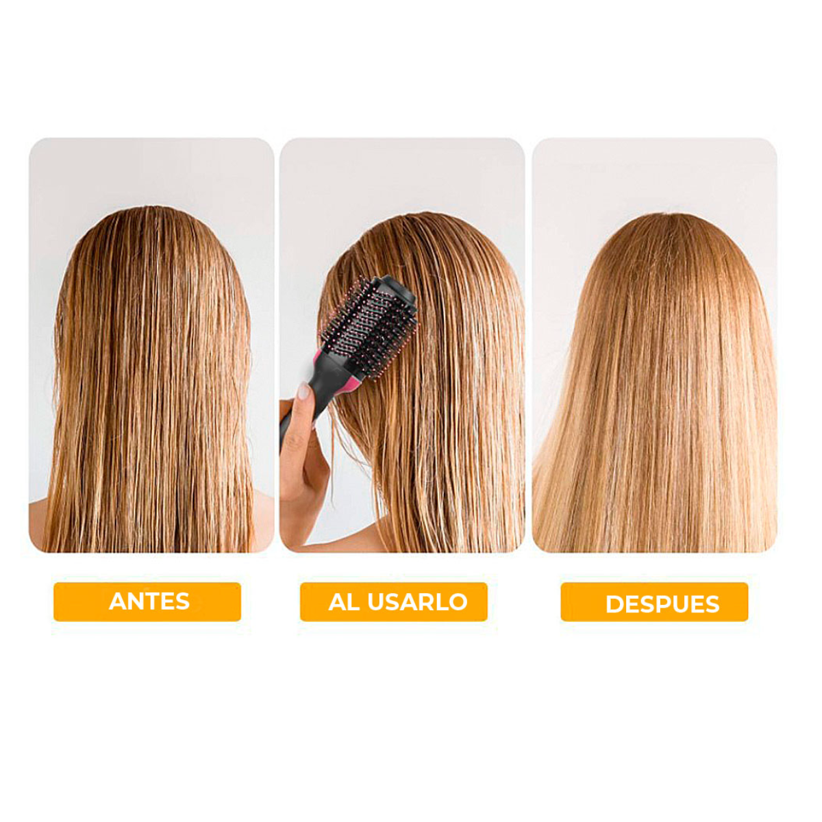 Cepillo Secador Para El Cabello Eléctrico, Alisador, Rizador 3 en 1