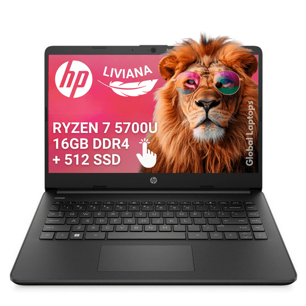 Laptop HP 14-FQ35 Ryzen 7 5700U 16gb 512 SSD Touch