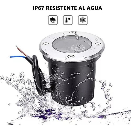 Lámpara De Pie Led Empotrada De 3 W, Luz Fria