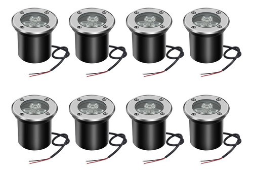 Lámpara De Pie Led Empotrada De 3 W, Luz Fria