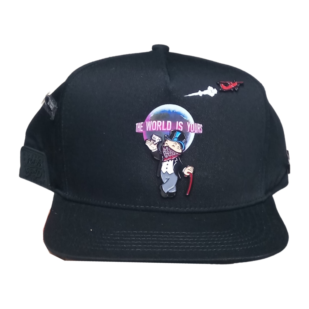 Gorra Cash Only Monopoly Earth Negro Unisex CONME-002 