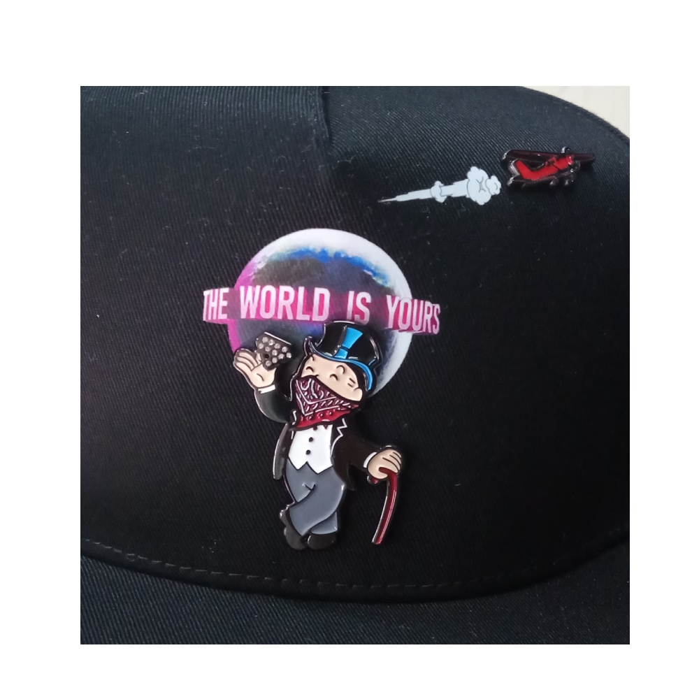 Gorra Cash Only Monopoly Earth Negro Unisex CONME-002 