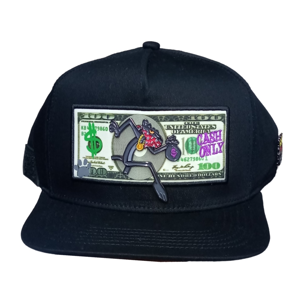 Gorra Cash Only Panther Dollar Negro Unisex PANTHER-002