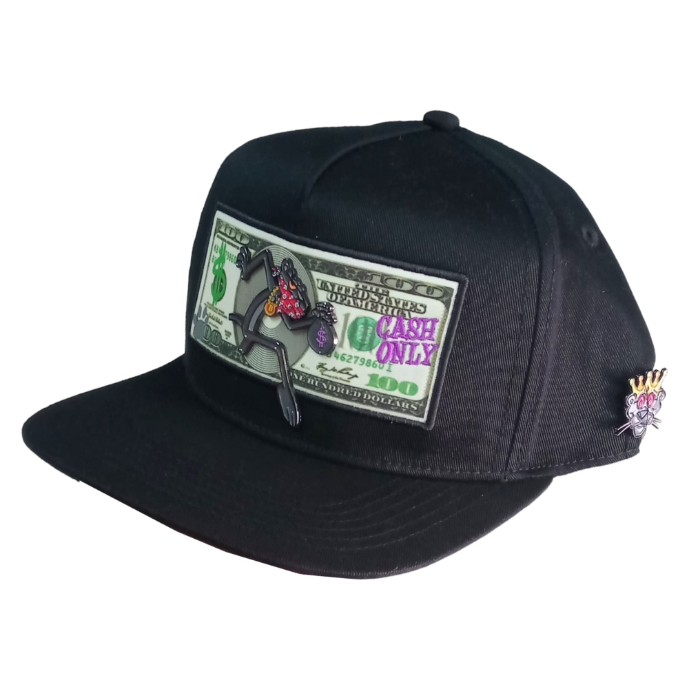 Gorra Cash Only Panther Dollar Negro Unisex PANTHER-002