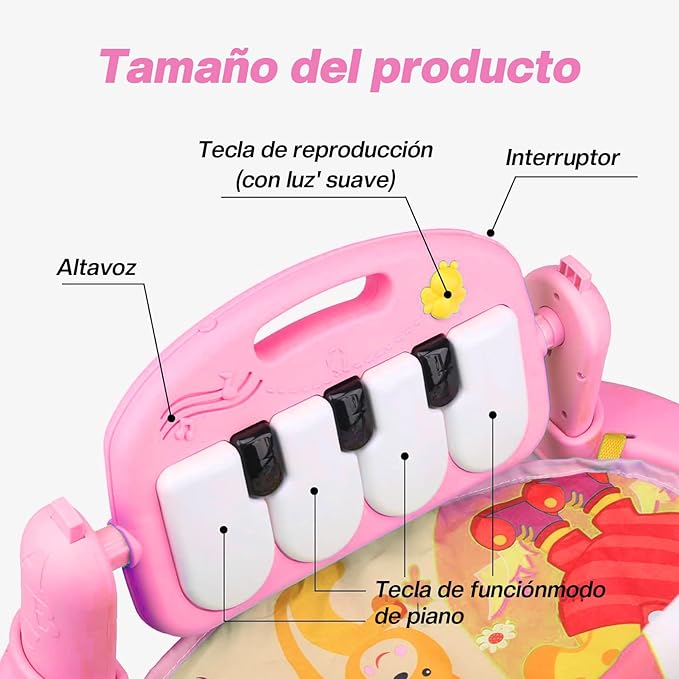 A Gimnasio Para Bebe - Baby Gym Musical, Gimnasio Para Bebés Con Piano Juguete