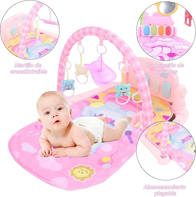 A Gimnasio Para Bebe - Baby Gym Musical, Gimnasio Para Bebés Con Piano Juguete