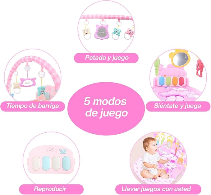 A Gimnasio Para Bebe - Baby Gym Musical, Gimnasio Para Bebés Con Piano Juguete