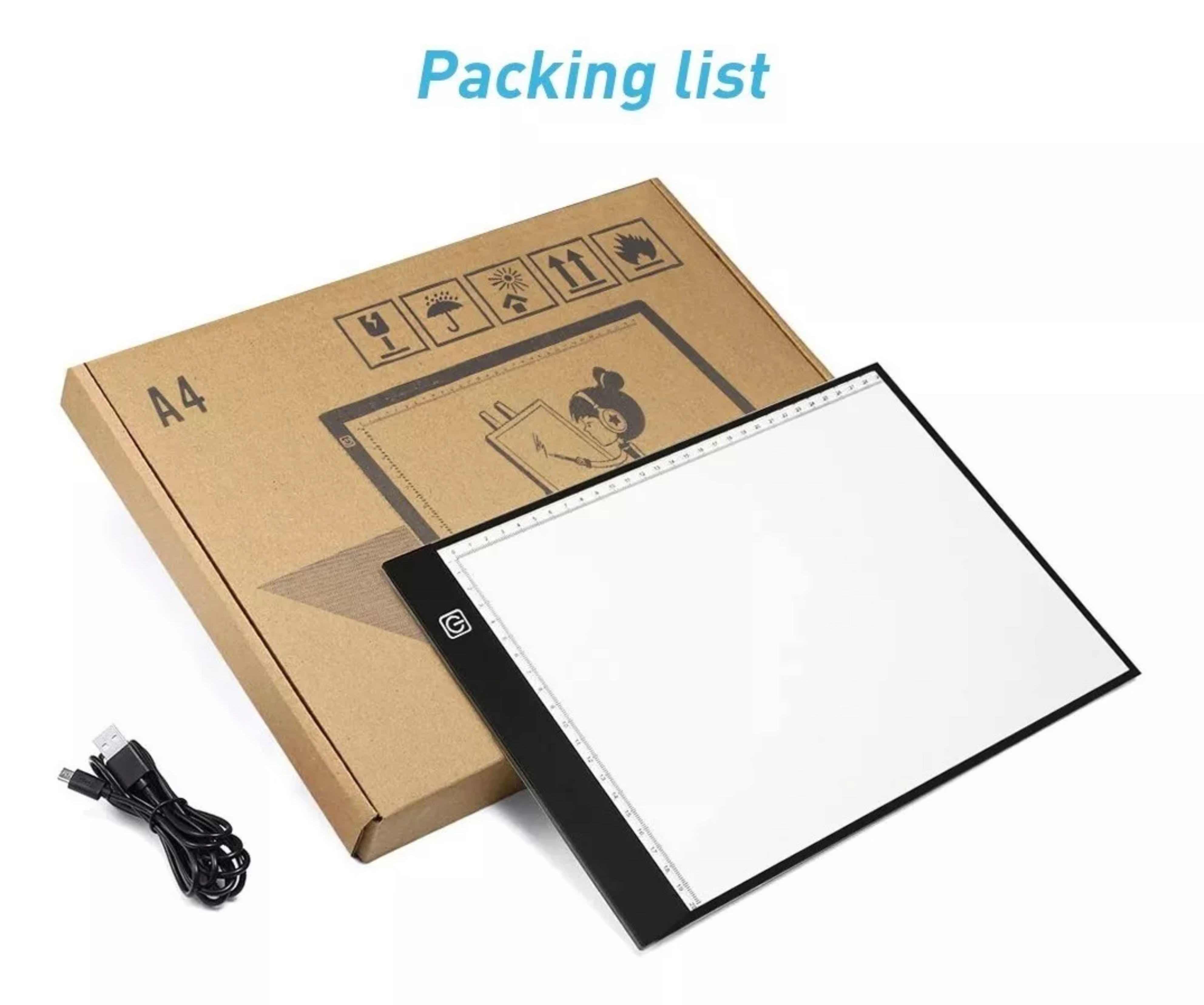 Mesa De Luz Dibujo A4 Amity Portátil Led Caja De Luz
