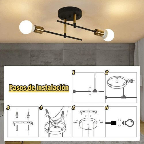Lámpara De Techo Araña Moderna Lámpara De Pared Para Baño luz blanca