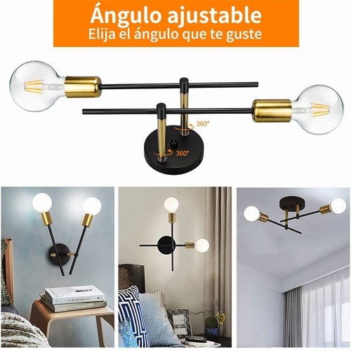Lámpara De Techo Araña Moderna Lámpara De Pared Para Baño luz blanca