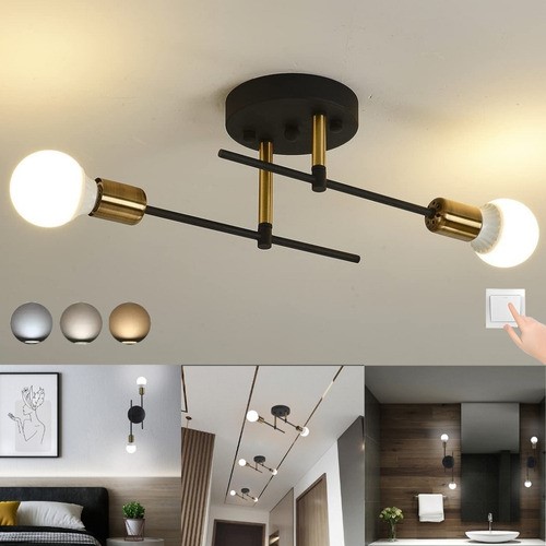 Lámpara De Techo Araña Moderna Lámpara De Pared Para Baño luz blanca