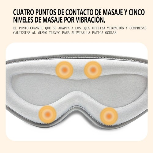 Antifaz Térmico Usb Para Ojo Seco Y Spa De Párpados Gris