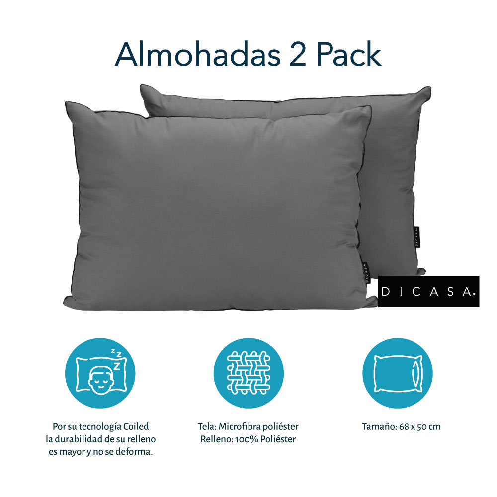 Colchon Queen Size Spring Air Cantabria con Almohada 2Pack y Sabanas Softy