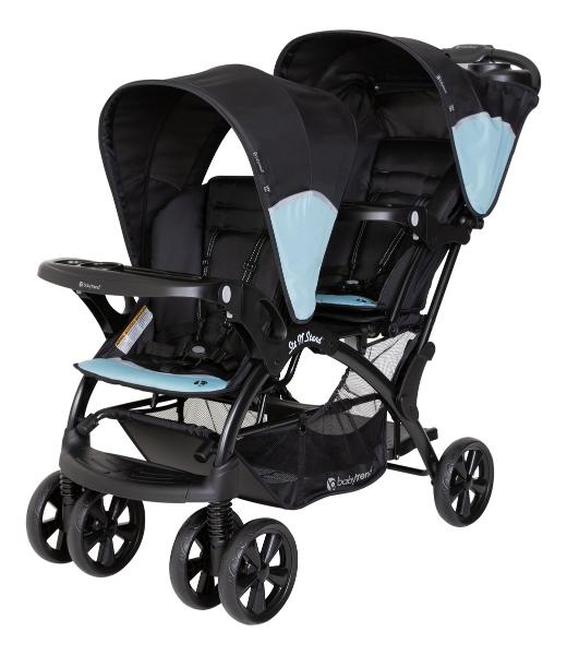 Carriola Doble Bebe Baby Trend Sit N Stand Reclinable Desert Blue