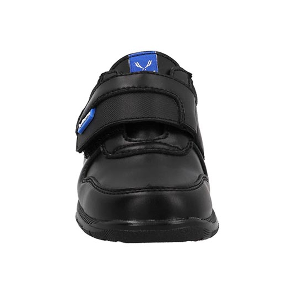 Zapato Escolar Velra Niño 903  Piel Velcro Talla 18 a 21.5 Color Negro Formal