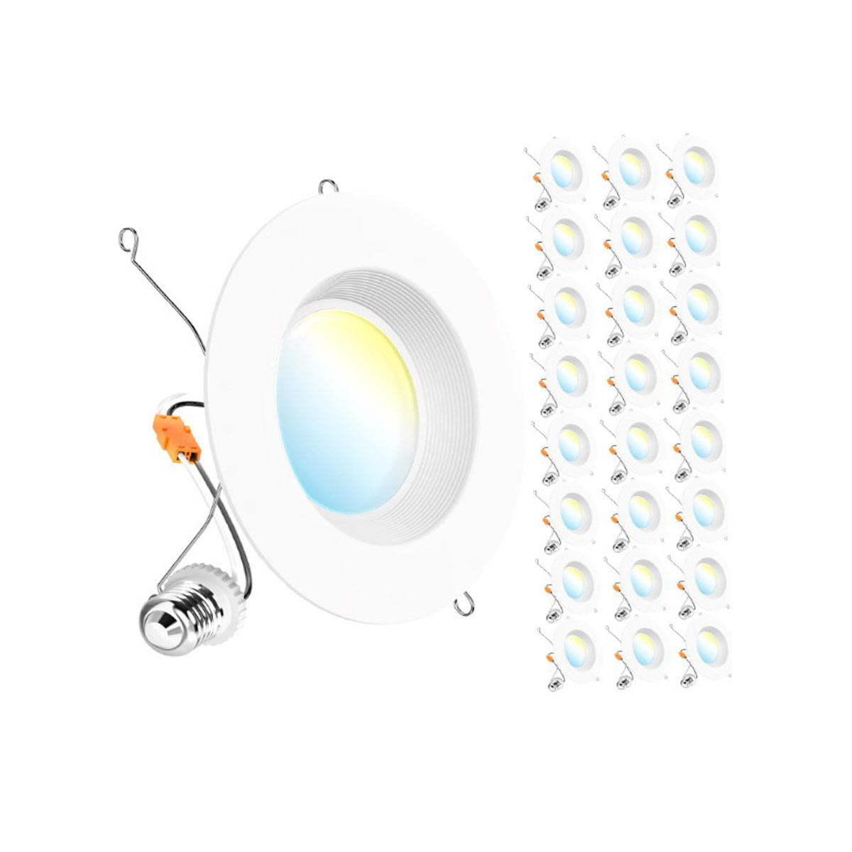 Lampara Sunco 5/6" Led Baffle Trim Selectable White Downlight