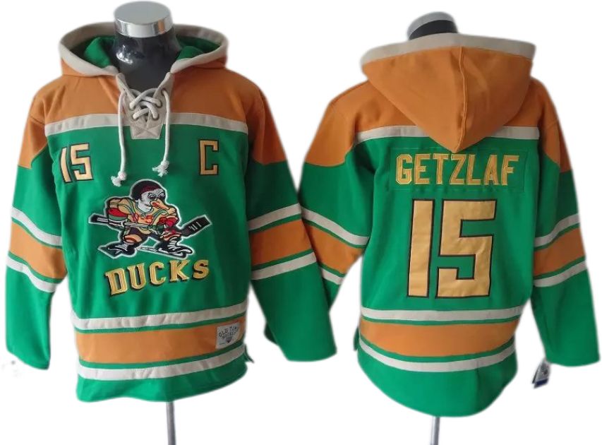 Fabulosa! Sudadera Hoodie Hockey Mighty Ducks Patos BORDADA Getzaf 15 Talla L