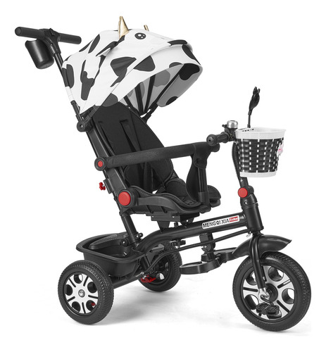 5 En 1 Carriola De Bebé Baston Tipo Triciclo Plegabl Portáti