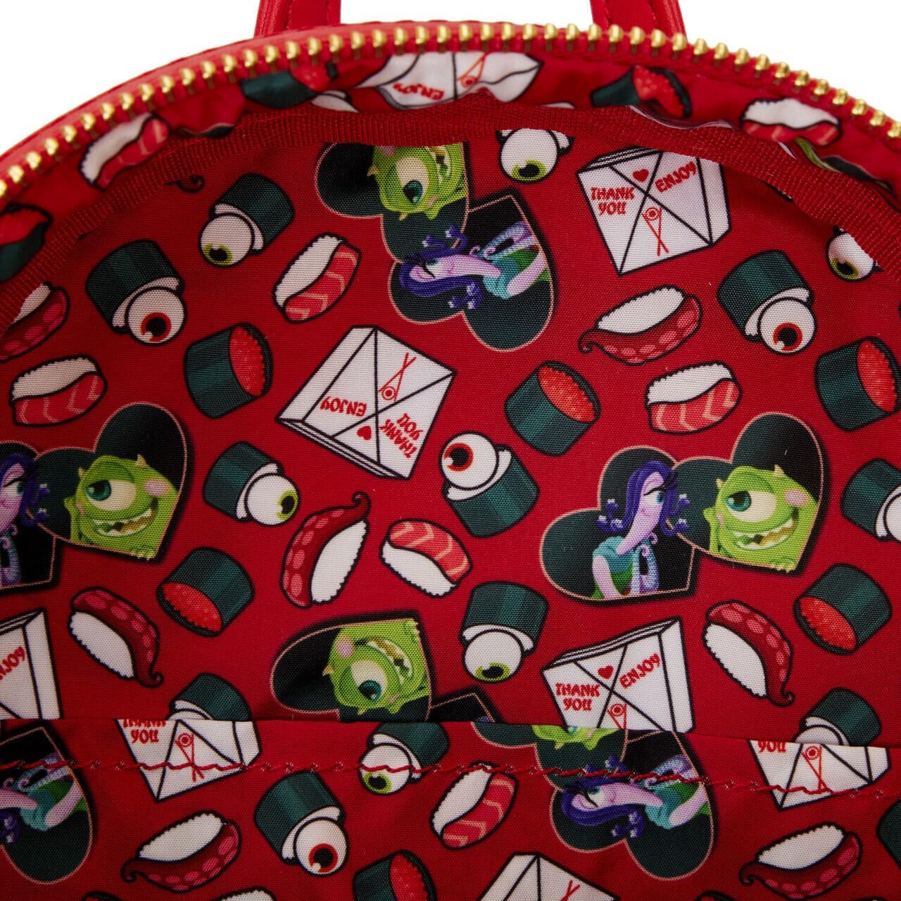 Loungefly Mini Backpack Disney Monster Inc. Harryhausen's Takeout Boo Pop-up