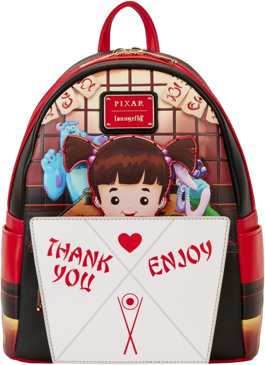 Loungefly Mini Backpack Disney Monster Inc. Harryhausen's Takeout Boo Pop-up
