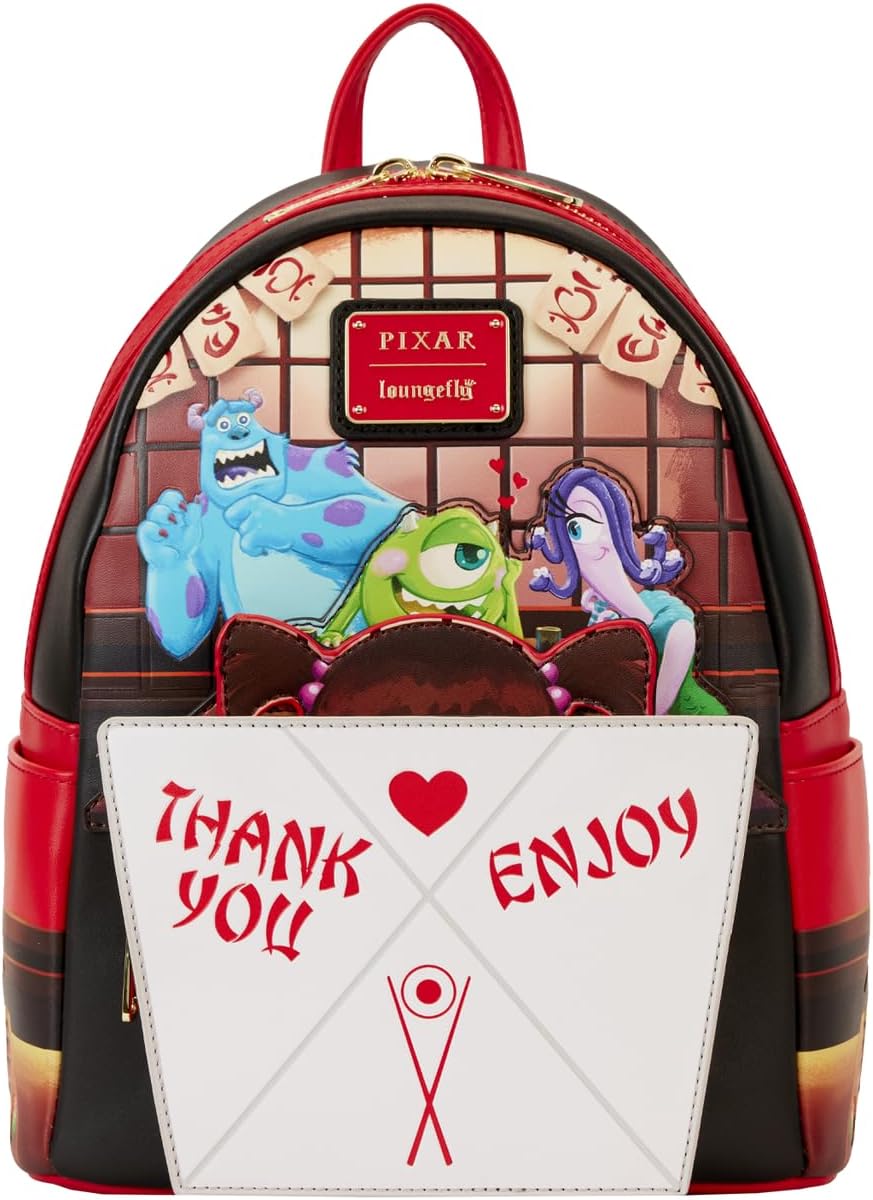 Loungefly Mini Backpack Disney Monster Inc. Harryhausen's Takeout Boo Pop-up