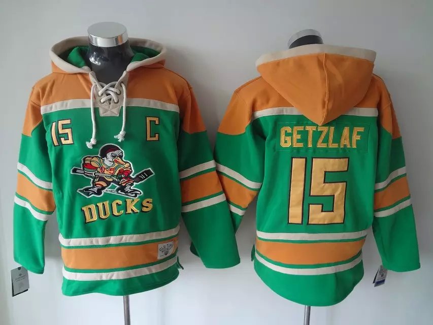 Fabulosa! Sudadera Hoodie Hockey Mighty Ducks Patos BORDADA Getzaf 15 Talla L