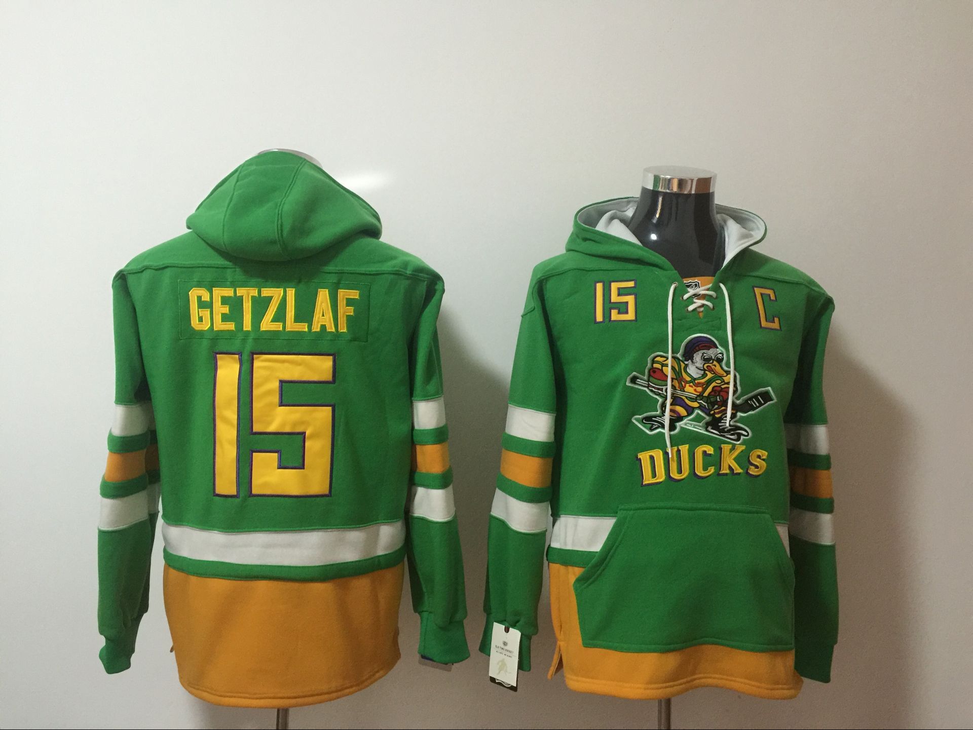 Fabulosa! Hoodie Sudadera Hockey Mighty Ducks Patos BORDADA Getzaf 15 Talla S