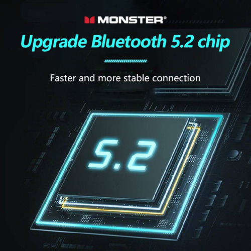 Audífonos Monster Airmars Xkt10 Con Bluetooth 5.2, Azul