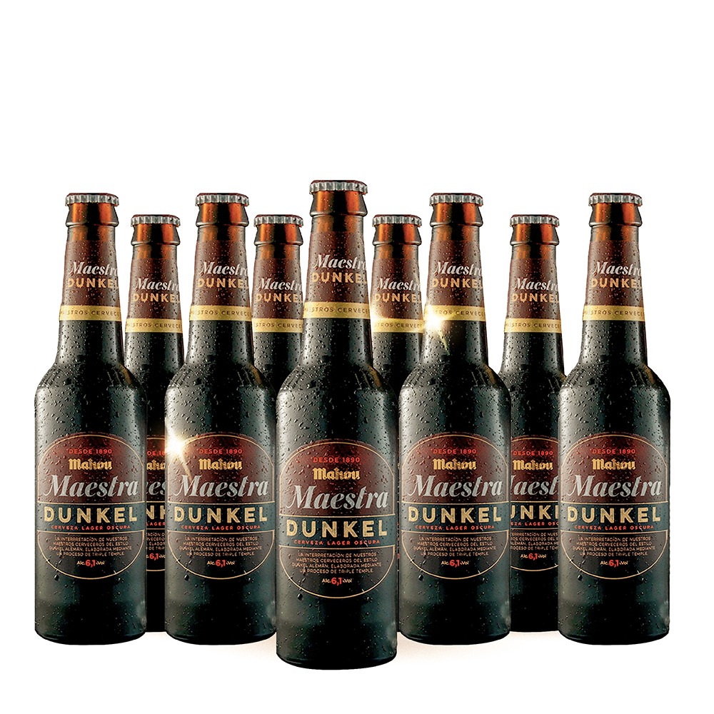 12 Pack Cerveza Mahou Maestra Dunkel 330ml C/u