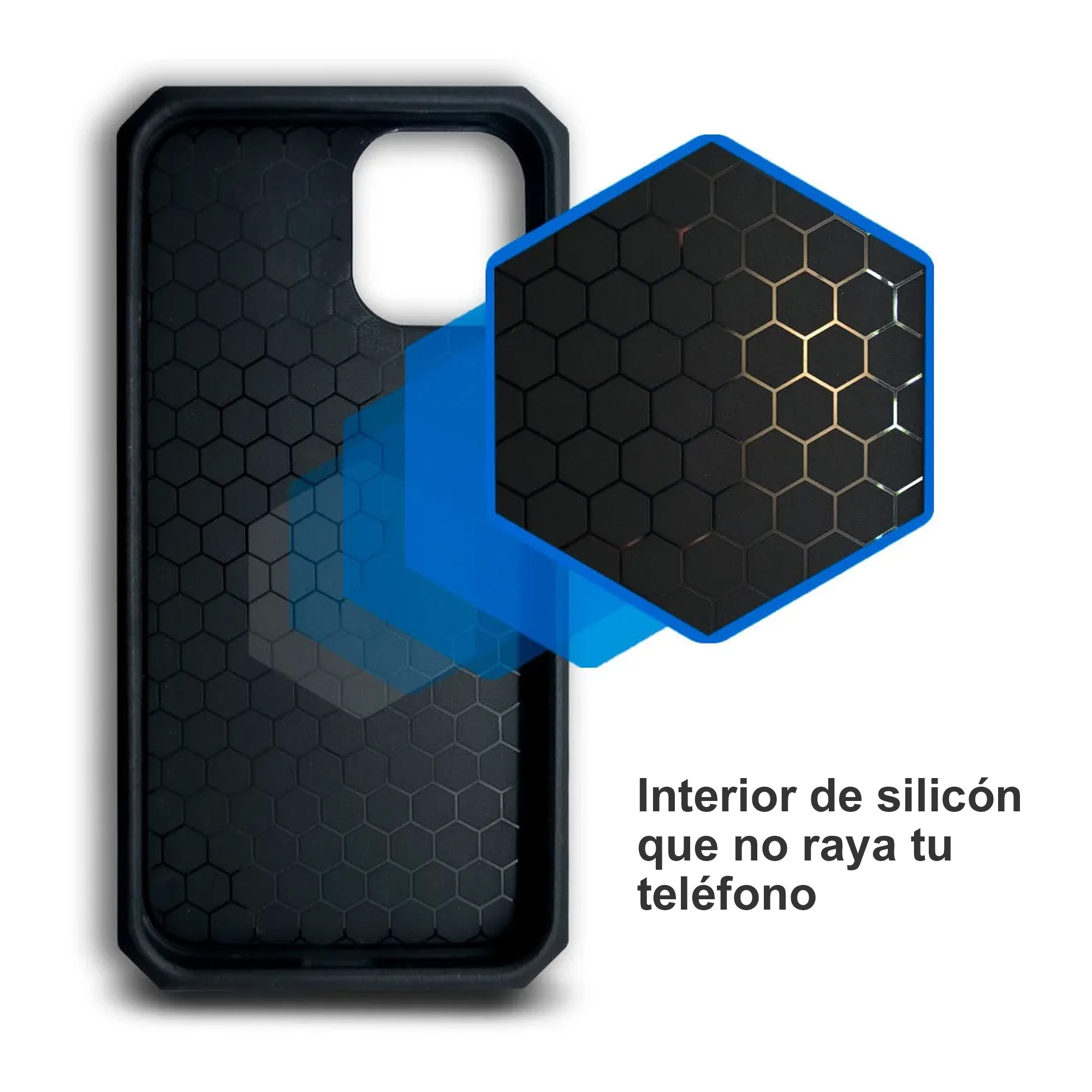 Funda Con Anillo Soporte Uso Rudo Para Moto Edge 50 Fusion Rojo + Mica HD
