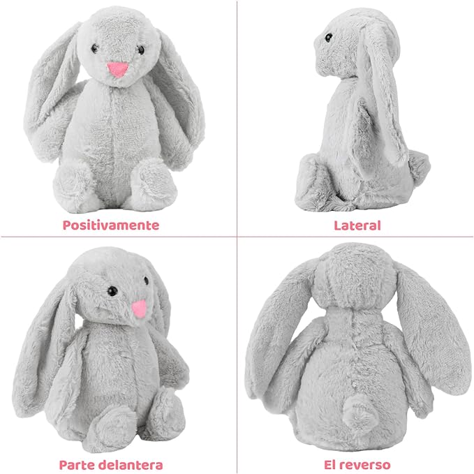 XIAOYANGKEJI Conejo Peluche, Juguete de Peluche Conejo Muñeca Niños Compañero de Dormir