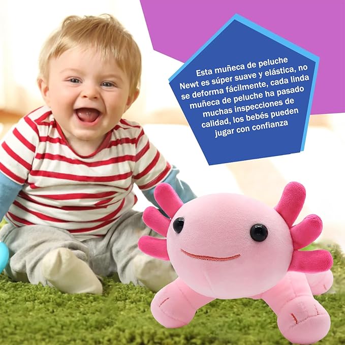 DKJBF Muñeca de Peluche Axolotl Kawaii