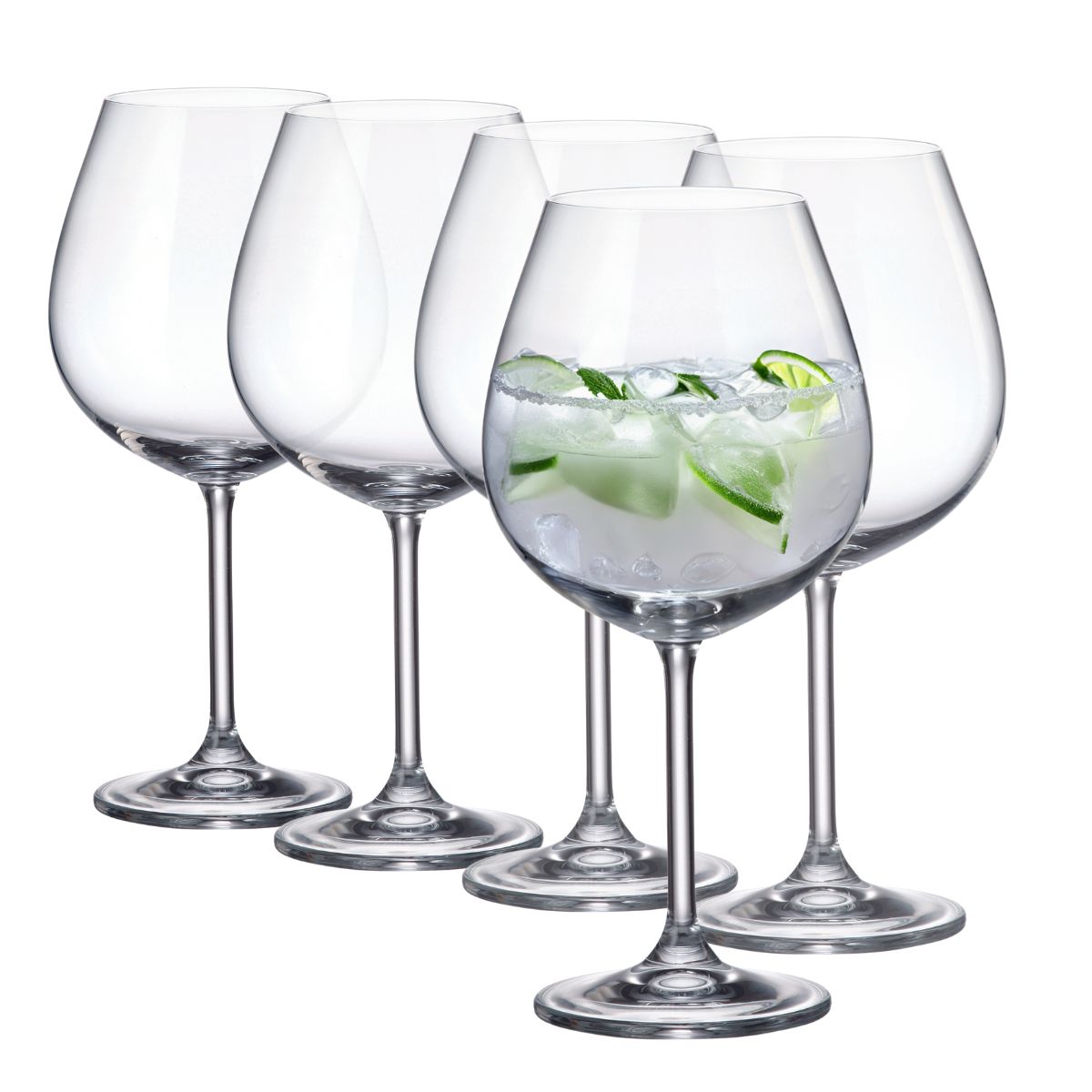 Colibri Ballon Juego 6 Copas Globo Vidrio Soplado Gin 650ml