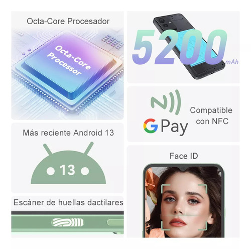 Cubot Note 50 Dual Sim 256 Gb Global Azul 8 Gb Ram Android 13