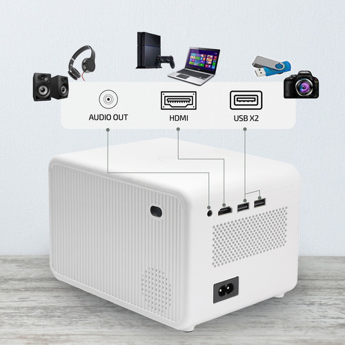 Proyector Mini Portátil Chowa 4k Hd Android 9.0 Wifi 170lm Ansi Zoom Digital