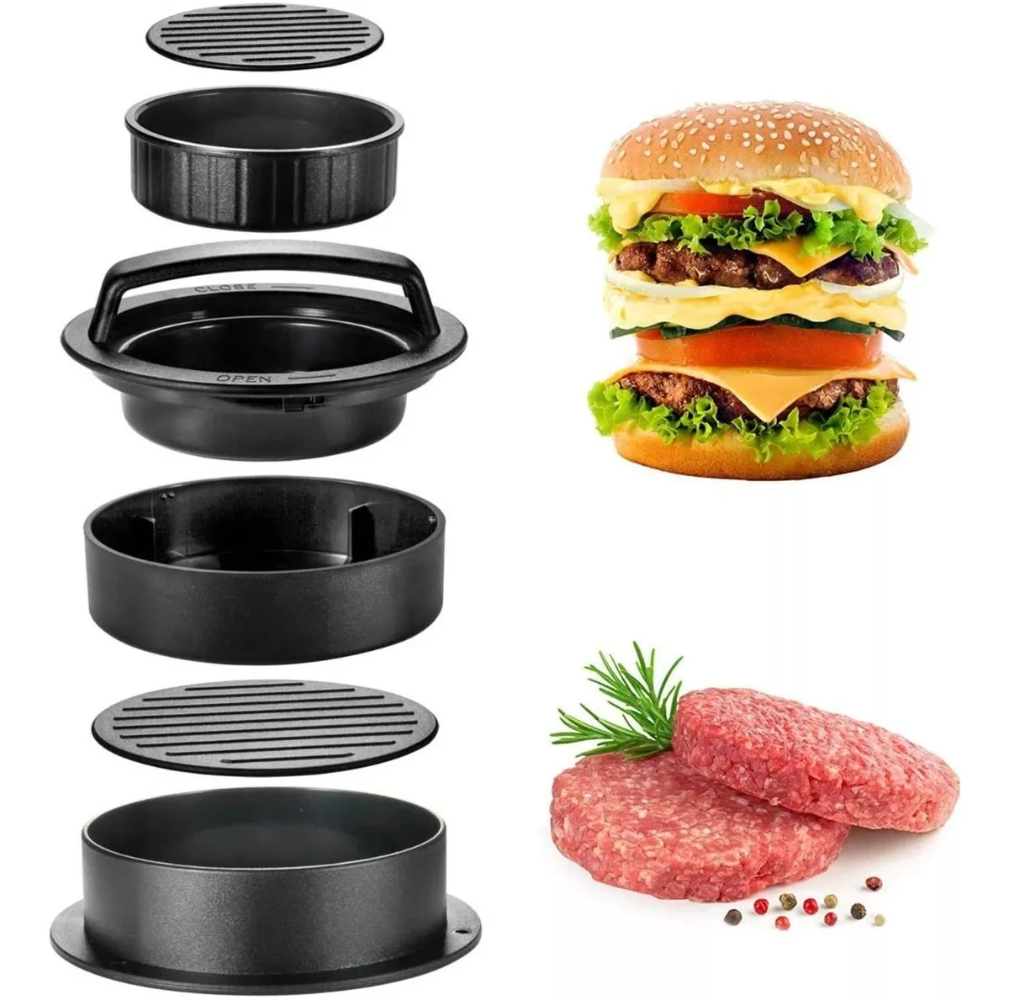 Prensas De Hamburguesa Cocina Molde De Carne De Hacer Herram