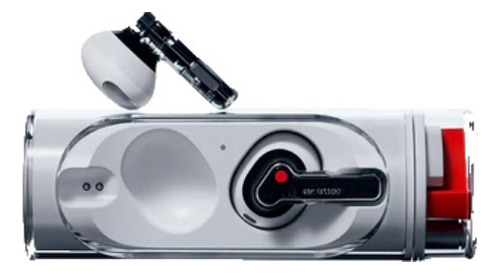 Auriculares in-ear gamer inalámbricos Nothing Ear (stick) blanco con luz LED