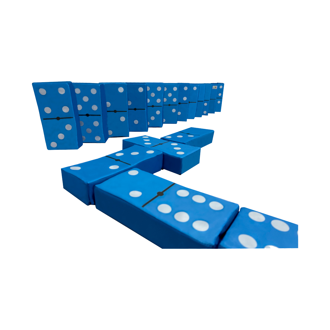 Domino Gigante 28 pzs. Diversión Familiar En Grande Color Azul