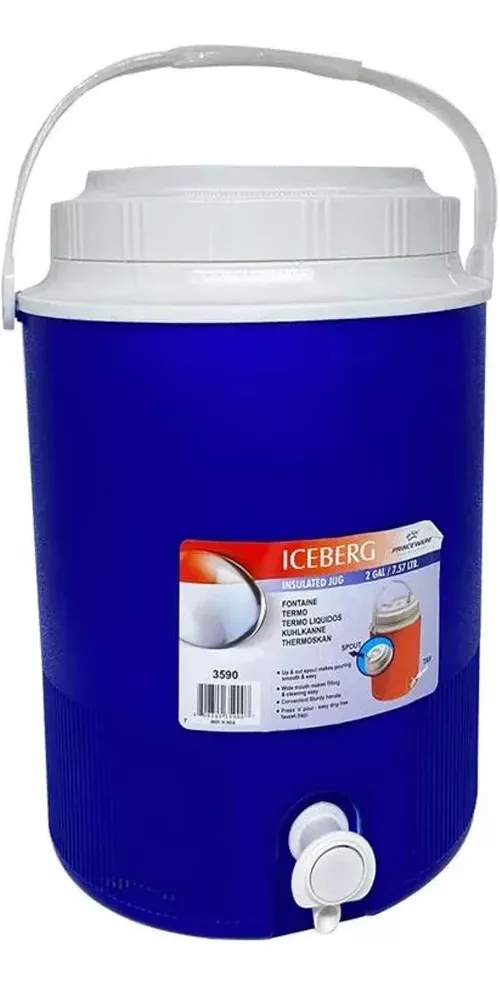 Combo Hielera Artic 1 Hielera 48lt+3 Termos 1.2, 2.4 Y9 Lts Azul