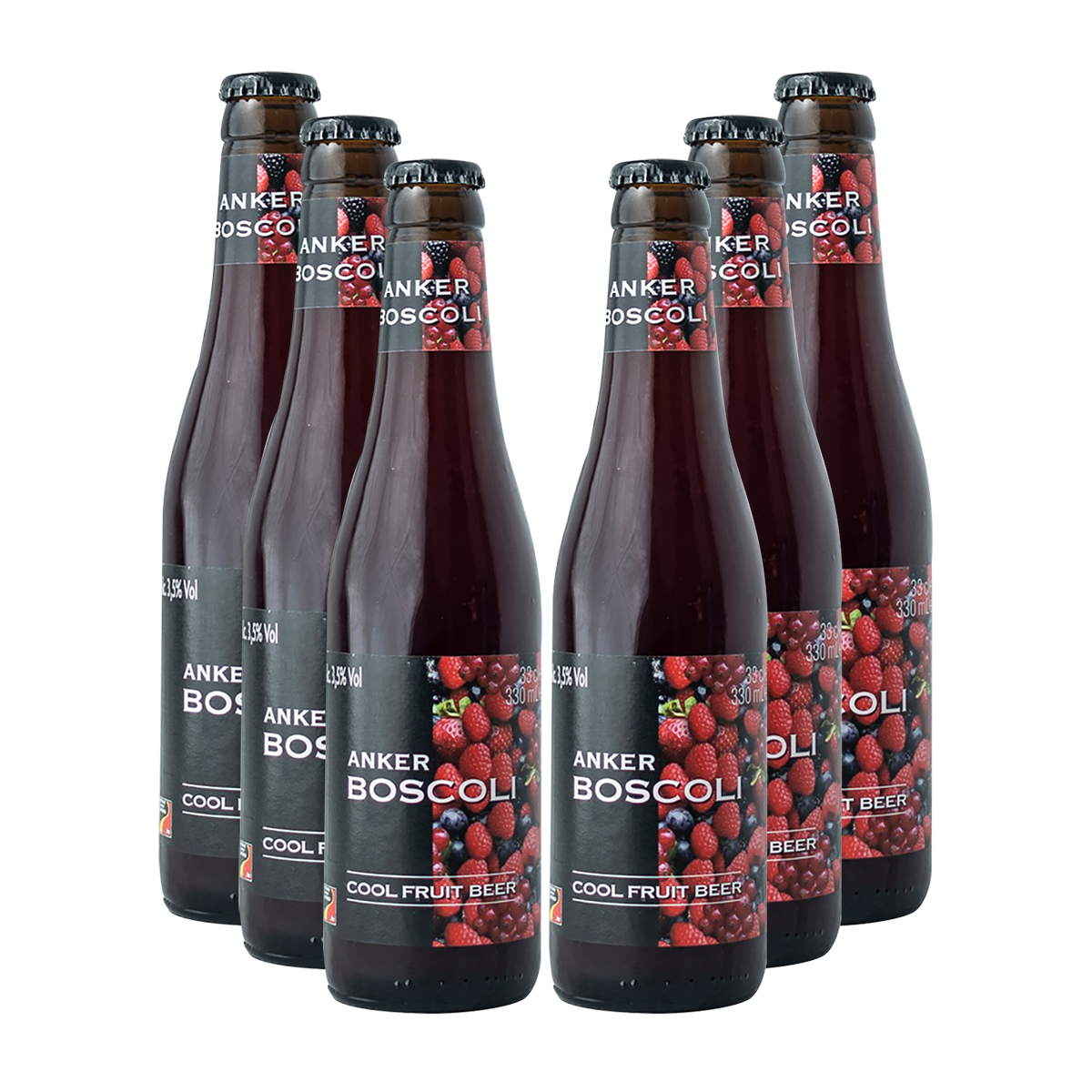 Six pack Cerveza Anker Boscoli Cool Fruit 330 ml