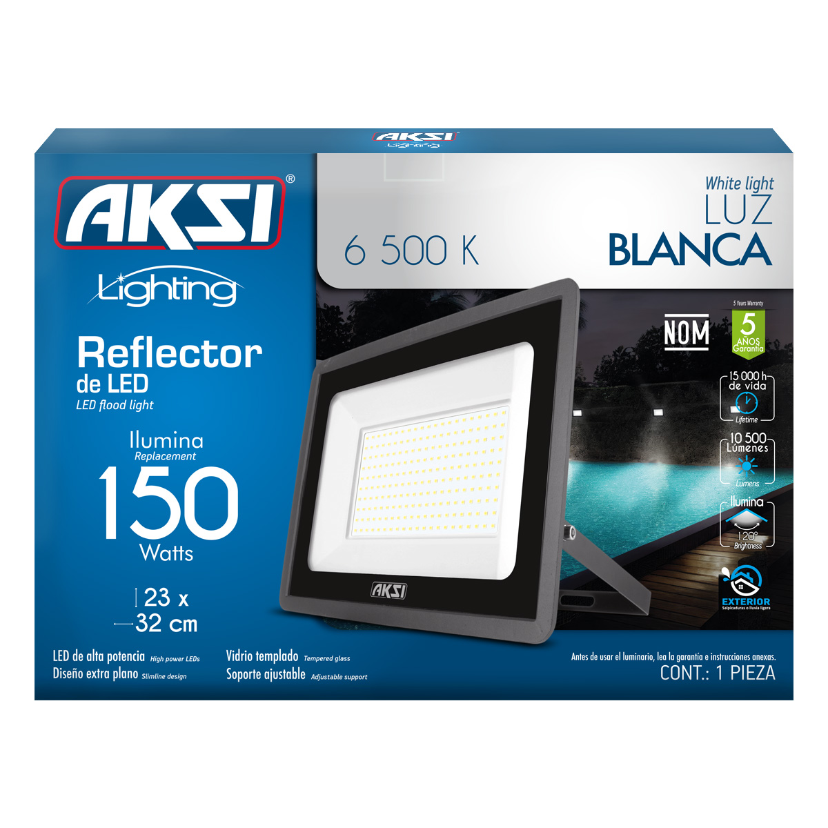Reflector LED Aksi 150W SMD Luz Blanca