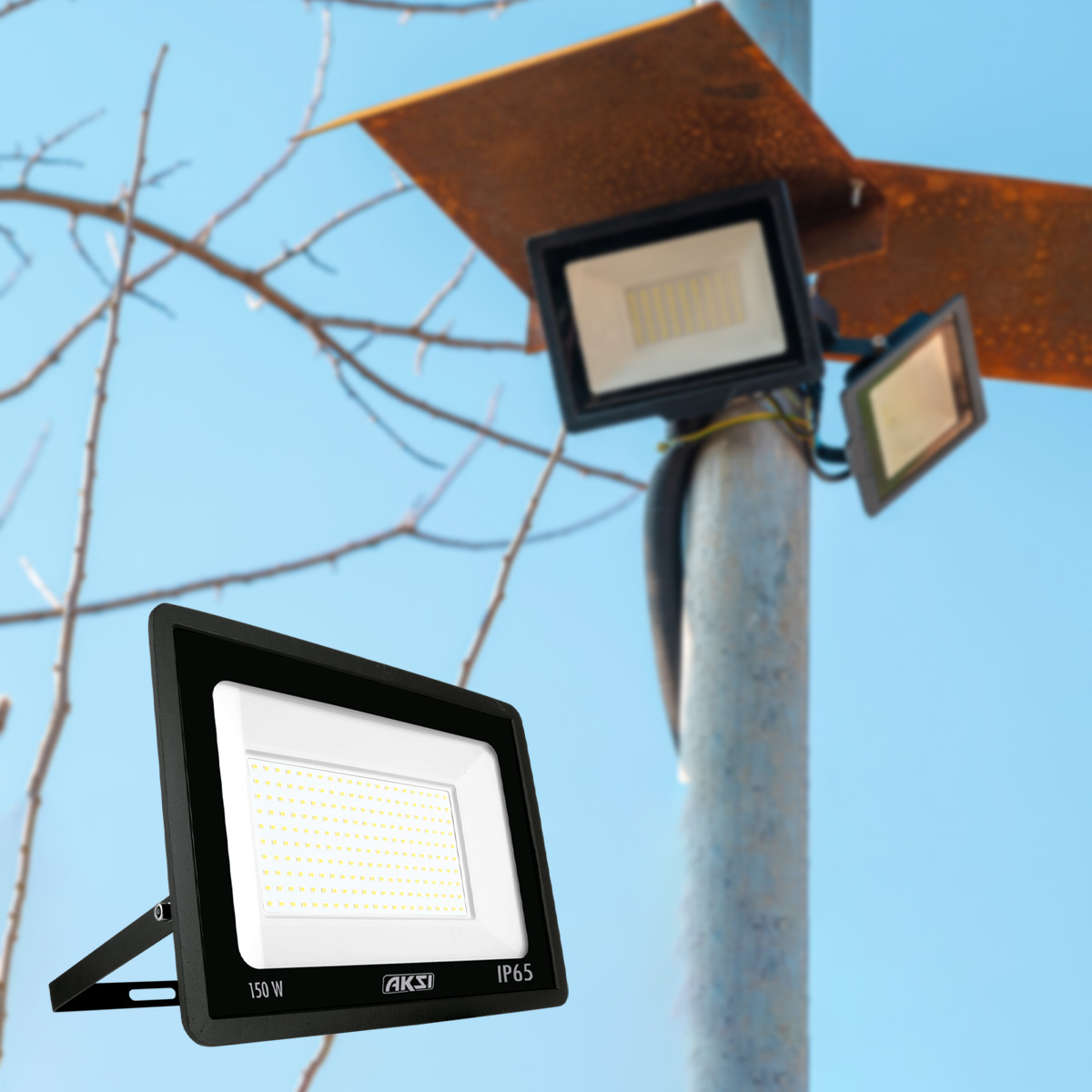 Reflector LED Aksi 150W SMD Luz Blanca