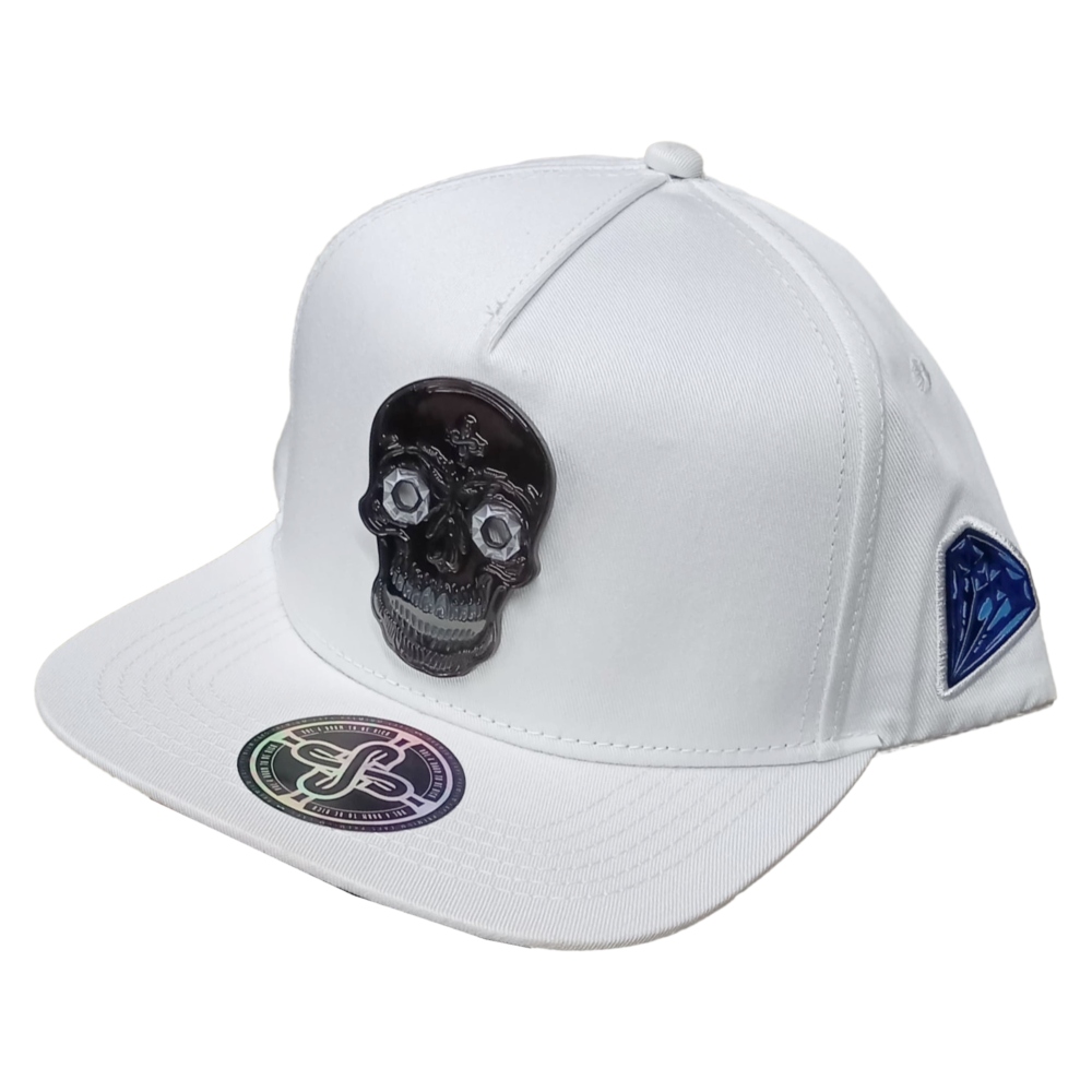 GORRA MR KASH SNAPBACK CALAVERA BLANCO UNISEX MKCDB02