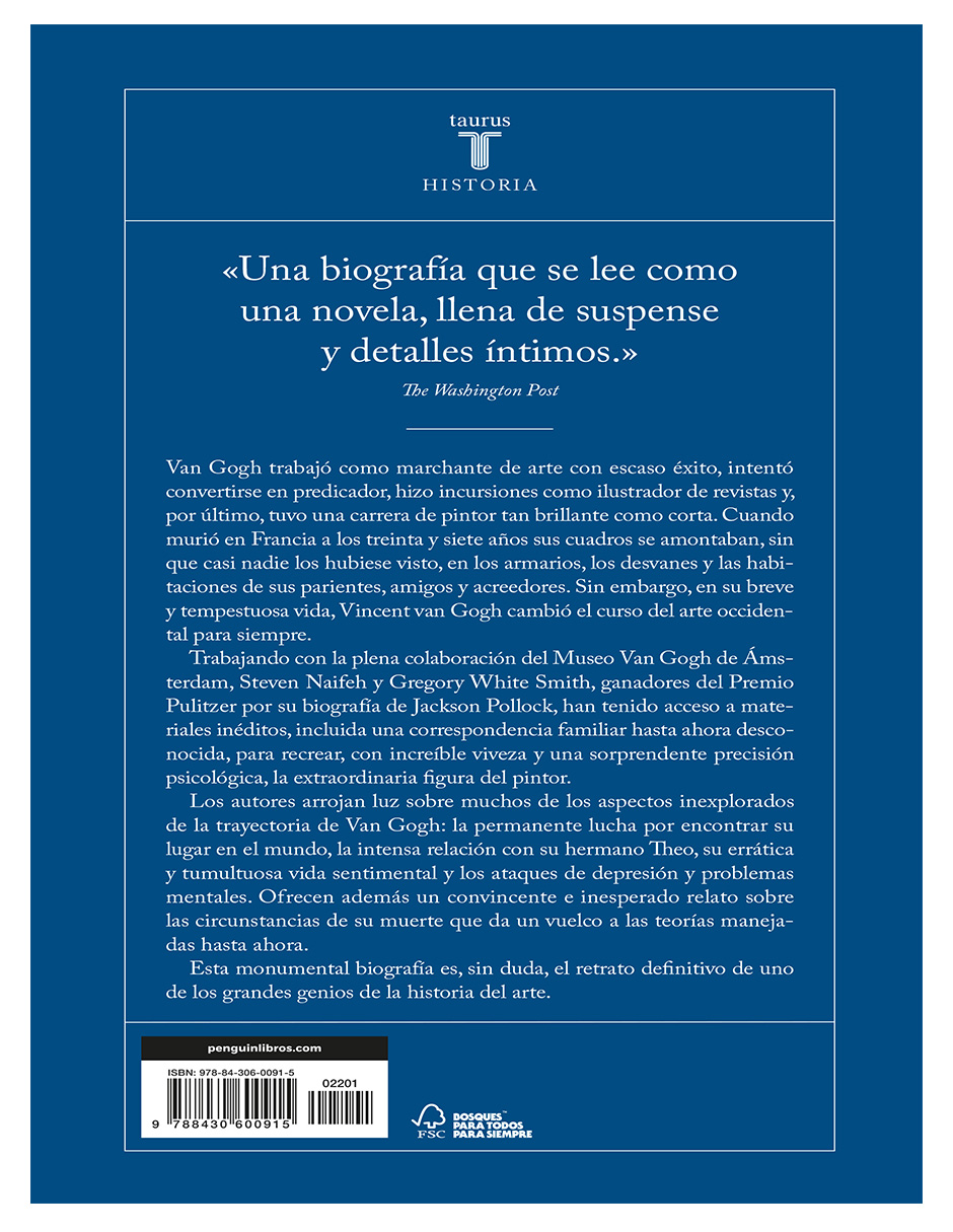 Libro Van Gogh Autor Steven Naifeh 