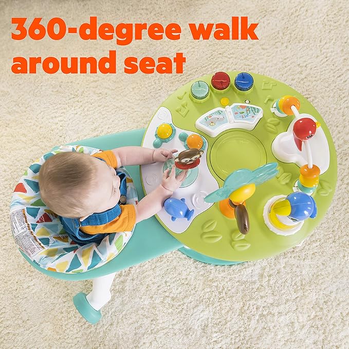 A Bright Starts Around We Go - Mesa y centro de actividades 2 en 1 para caminar