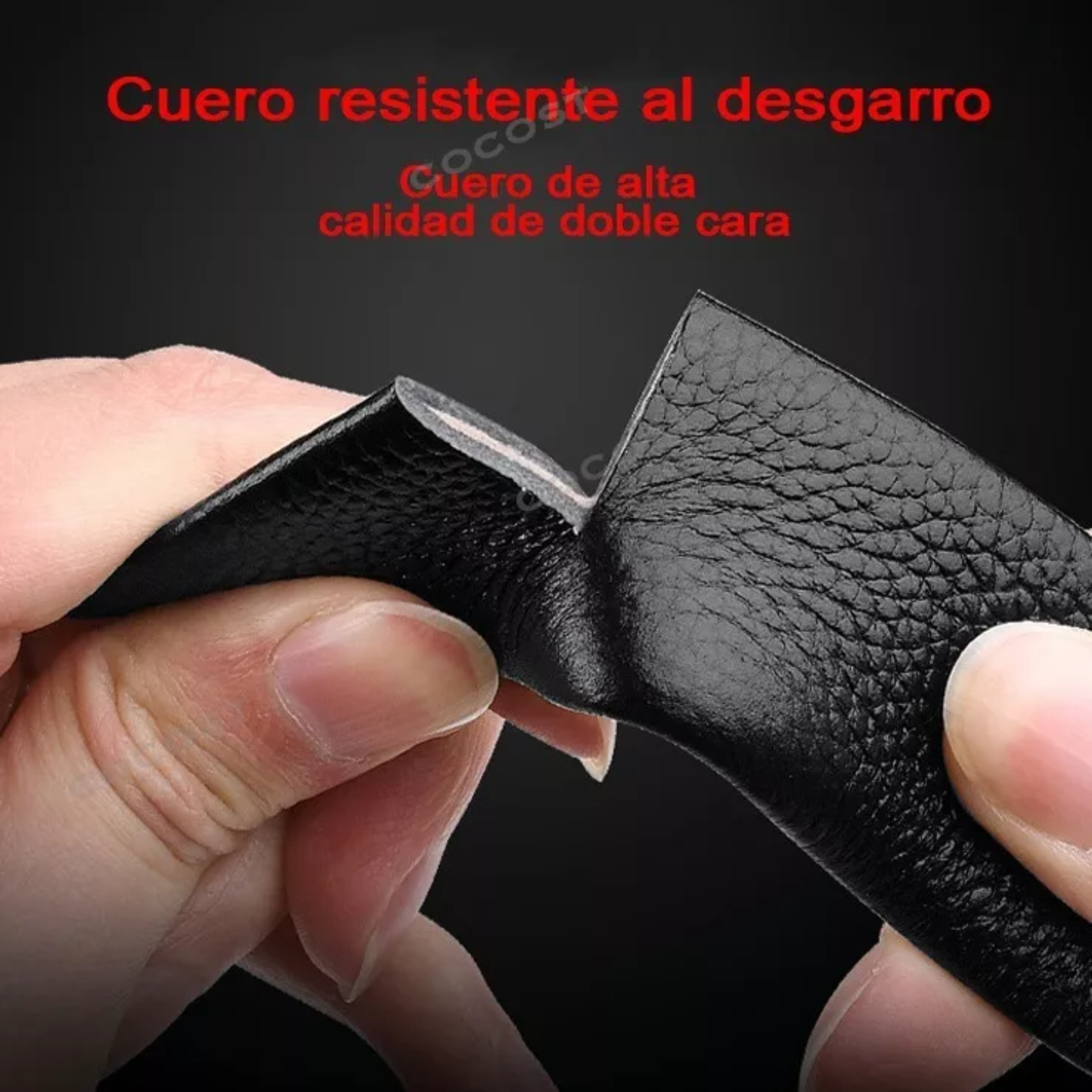 Cinto Negro De Elegante Cuero Hombre, Hebilla Automática