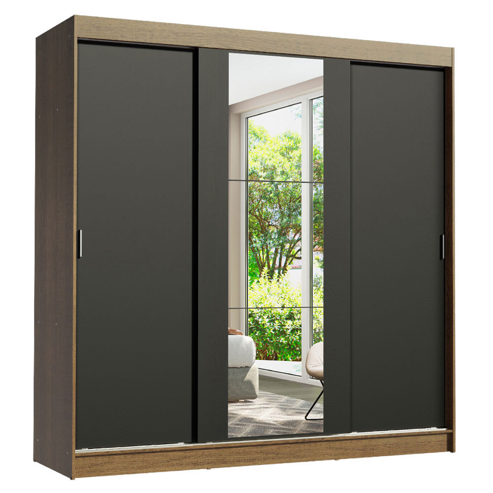 Ropero Closet Madesa 3 Puertas 1 Espejo MN 02