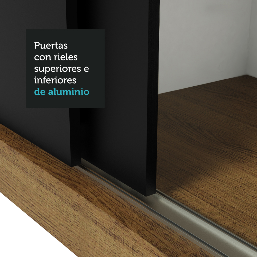 Ropero Closet Madesa 3 Puertas 1 Espejo MN 02